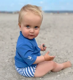 Petit Crabe Blebadebukser - Leo - UV50+ - Vertical Stripes