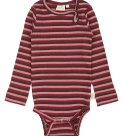 Petit Piao Body l/æ - Rib - Modal - Biking Red Multistripe