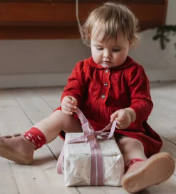 Petit Piao Kjole - Hulmønster - Strik - PPDaimi - Biking Red