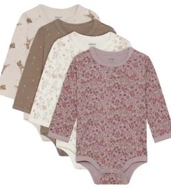 Pippi Baby Bodyer l/æ - 4-pak - Violet Ice