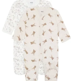 Pippi Baby Natdragter m. Fødder - 2-pak - Violet Ice