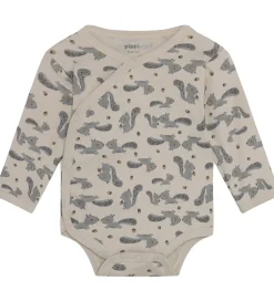 Pippi Baby Slå-om Bodyer l/æ - 4-pak - Rainy Day