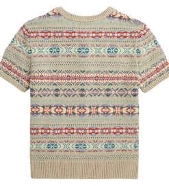 Polo Ralph Lauren Cardigan - Bomuld/Uld - Beige/Multifarvet