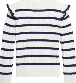 Polo Ralph Lauren Cardigan - Strik - Deckwash White/Newport Navy