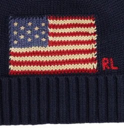 Polo Ralph Lauren Hue - Strik - Hunter Navy m. Flag