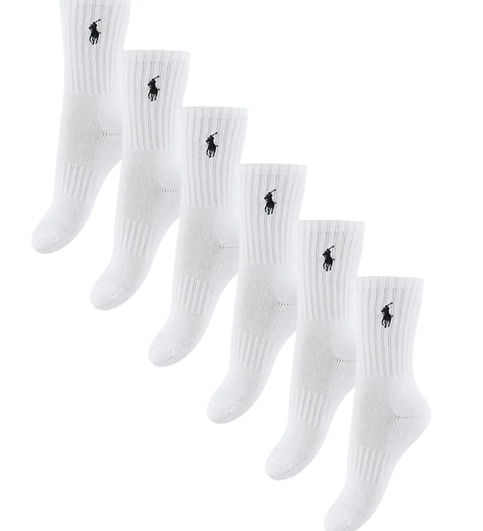 Polo Ralph Lauren Strømper - 6- pak - Hvid m. Navy