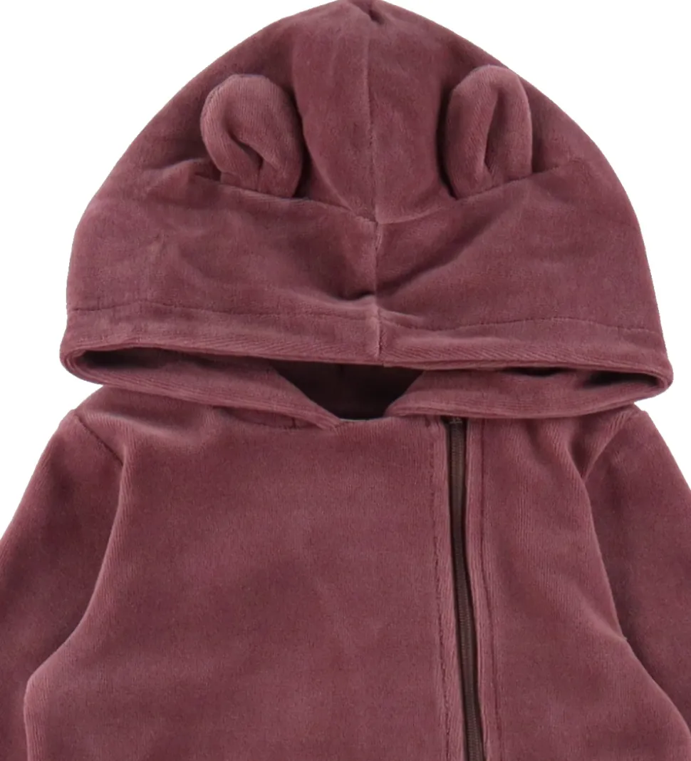 Smallstuff Heldragt - Velour - Dark Rose