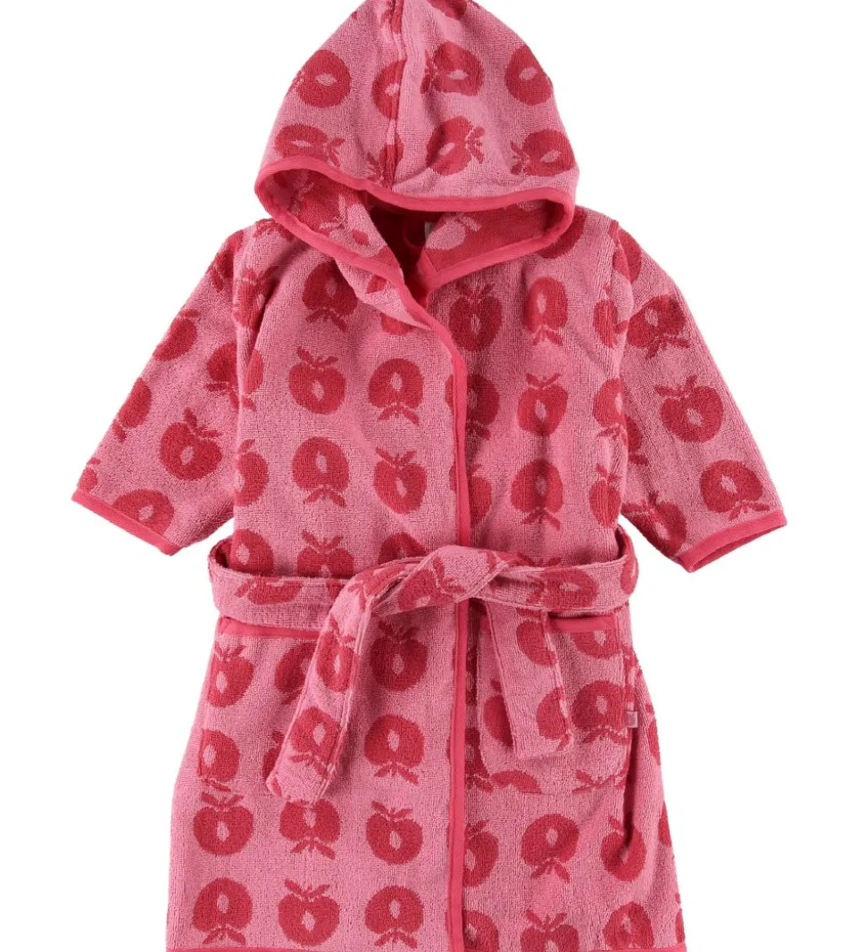 Småfolk Badekåbe - Sea Pink m. Æbler