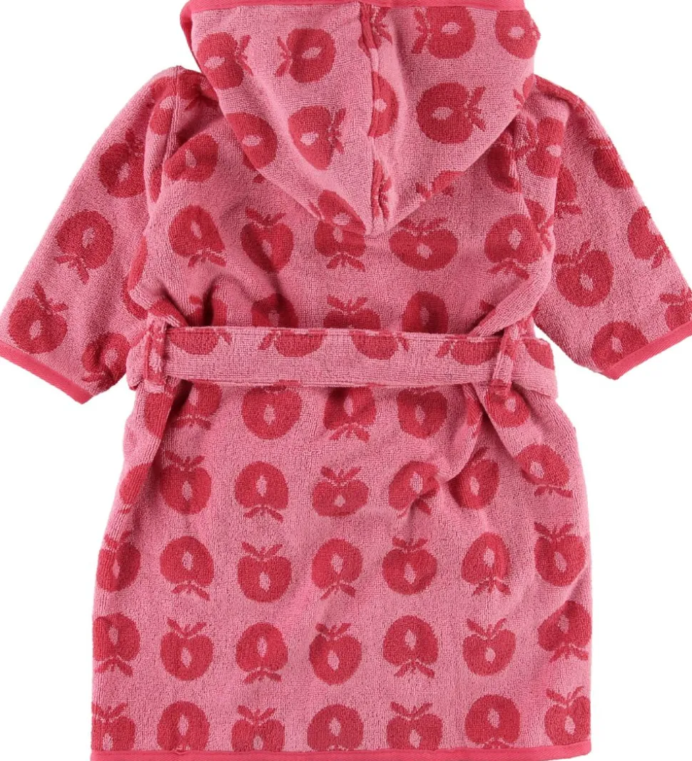 Småfolk Badekåbe - Sea Pink m. Æbler