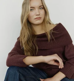 Sofie Schnoor Bluse - Strik - Sawasy - Plum