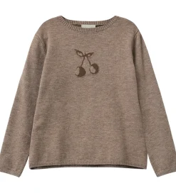 Sofie Schnoor Bluse - Strik - Uld - Ursask - Brown Melange