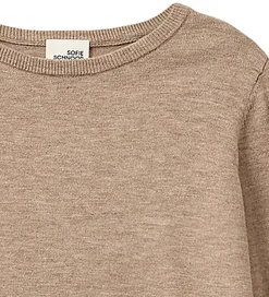 Sofie Schnoor Bluse - Uld - Strik - Vivosy - Deer Melange