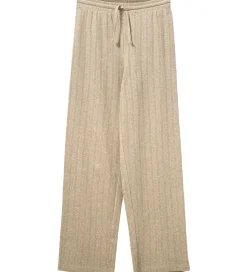 Sofie Schnoor Bukser - LovaSY - Beige m. Hulmønster