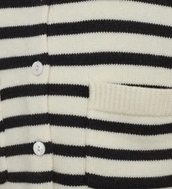 Sofie Schnoor Cardigan - Strik - Off White m. Striber