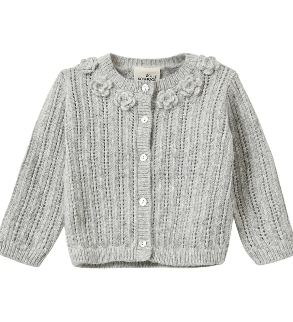 Sofie Schnoor Cardigan - Strik - Hennysb - Grey Melange m. Hulmø