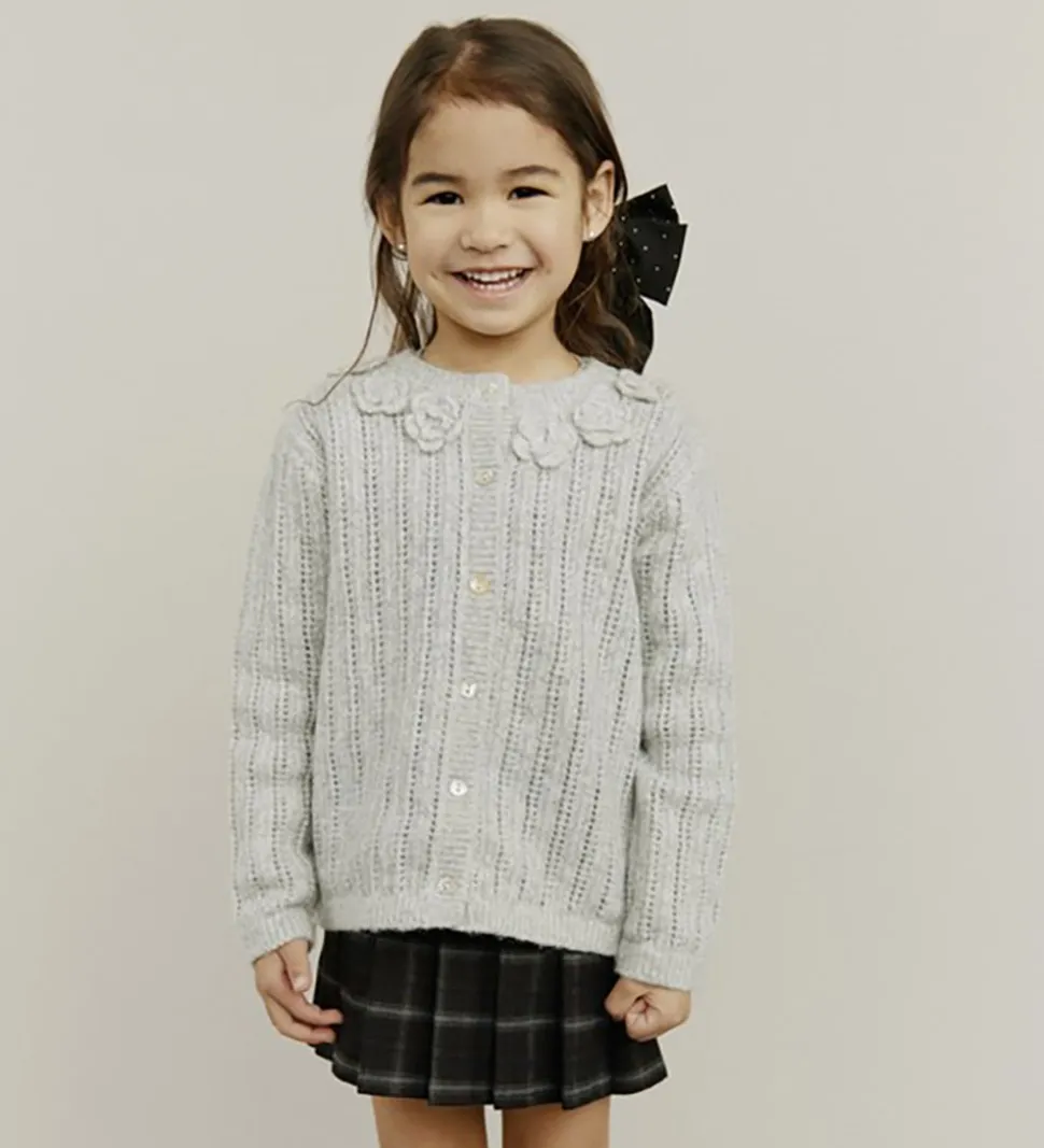 Sofie Schnoor Cardigan - Strik - Hennysb - Grey Melange m. Hulmø