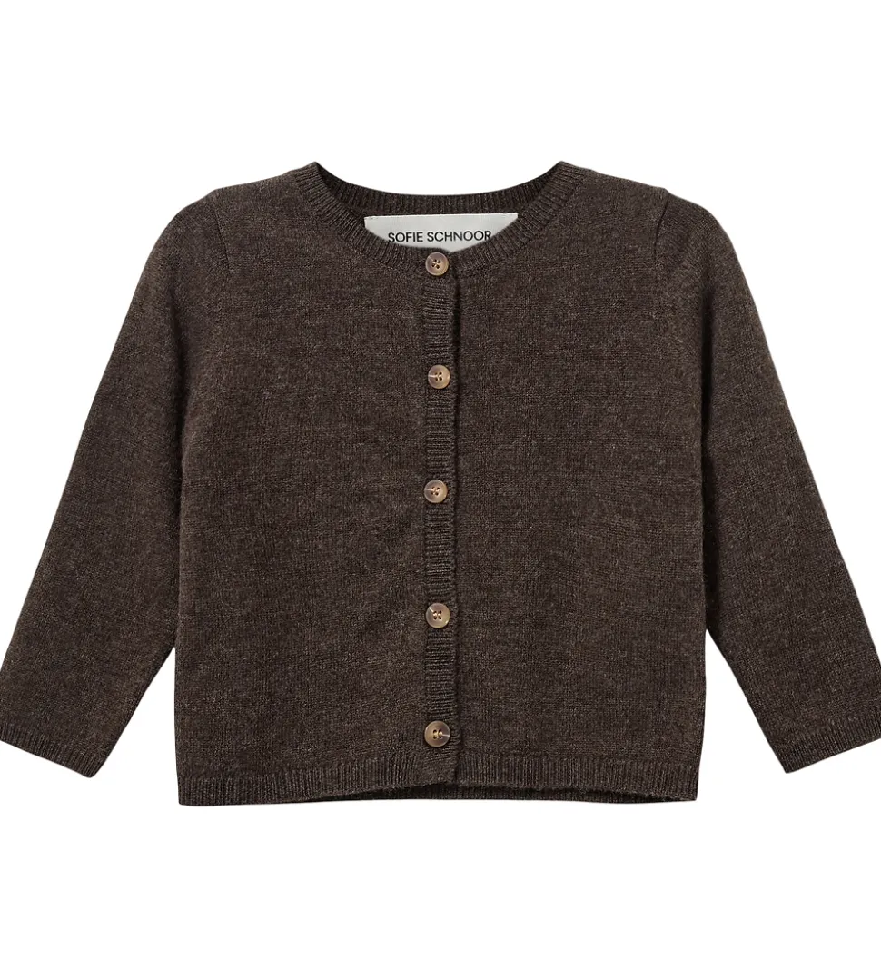 Sofie Schnoor Cardigan - Strik - Uld - Cisse - Brown Fudge