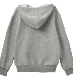 Sofie Schnoor Girls Hættetrøje - Simona - Gråmeleret m. Print