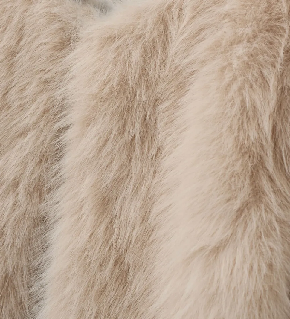 Sofie Schnoor Jakke - Imiteret Pels - FullaSY - Light Grey