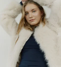 Sofie Schnoor Jakke - Imiteret Pels - FullaSY - Light Grey