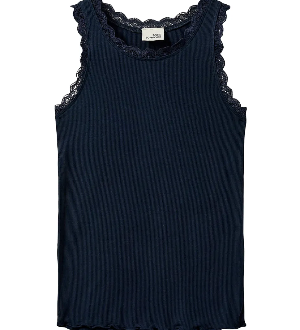 Sofie Schnoor Top - Rib - Navy Blue