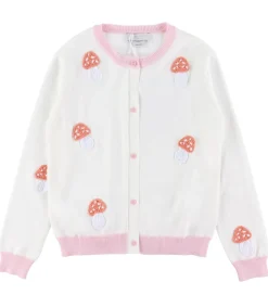 Stella McCartney Kids Cardigan - Strik - Ivory/Rosa