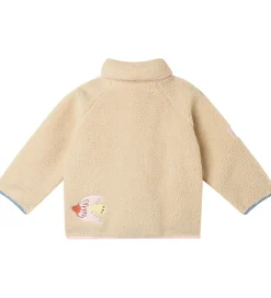Stella McCartney Kids Fleecejakke - Beige m. Fugle
