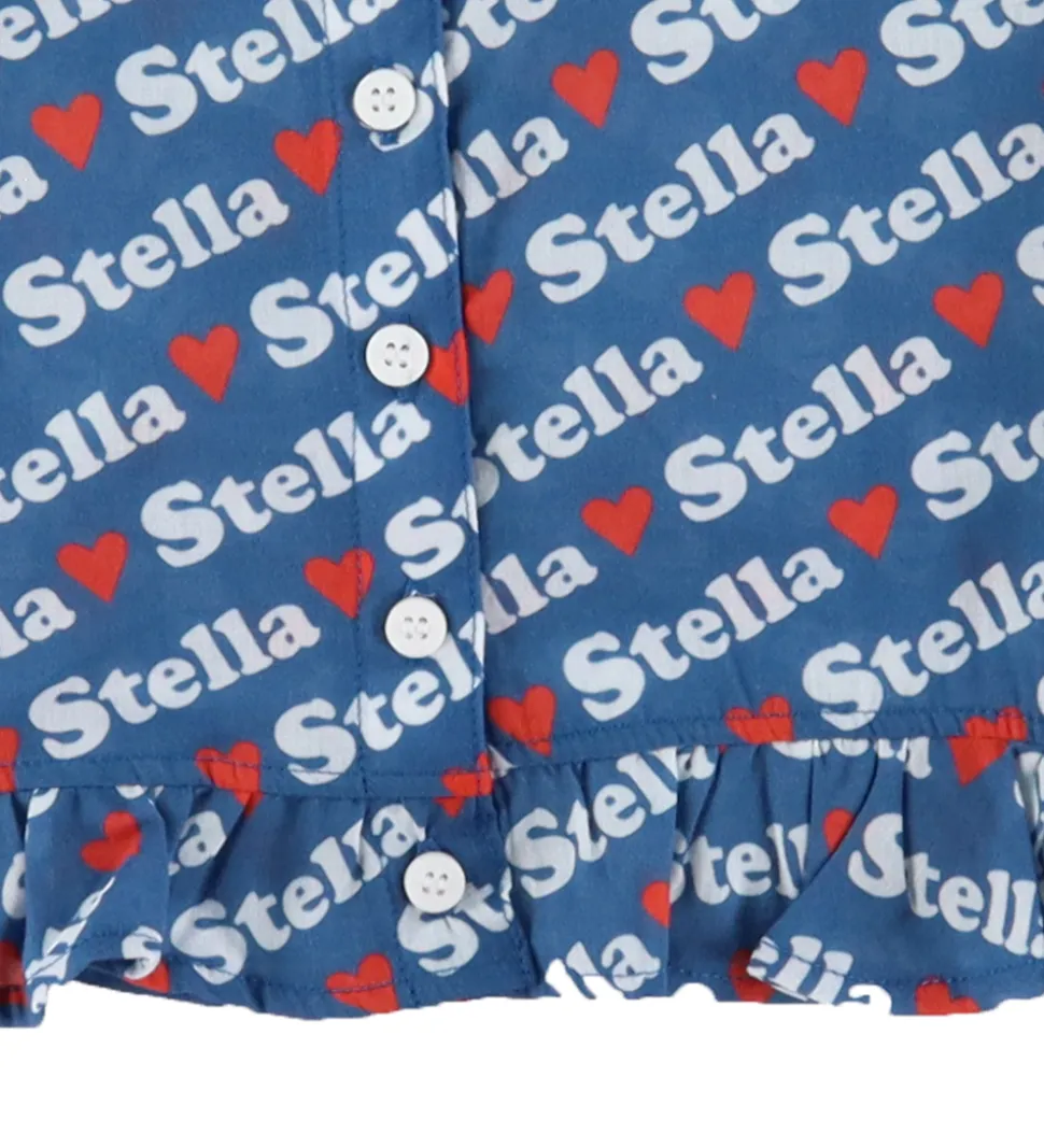 Stella McCartney Kids Top - Blå m. Logoprint
