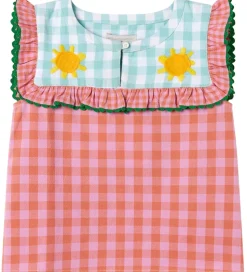 Stella McCartney Kids Top - Rosa/Orangeternet m. Grøn