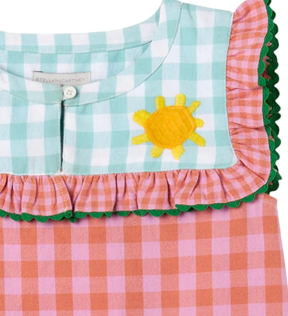 Stella McCartney Kids Top - Rosa/Orangeternet m. Grøn