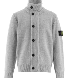 Stone Island Cardigan - Uld/Viskose - Gråmeleret