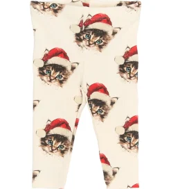 The New Siblings Leggings - Rib - TnsbHoliday - Gardenia Cat