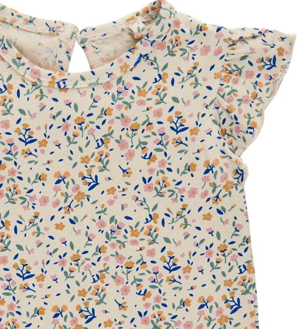 The New Siblings Top - TnsGeraldine - White Swan Tiny Flower