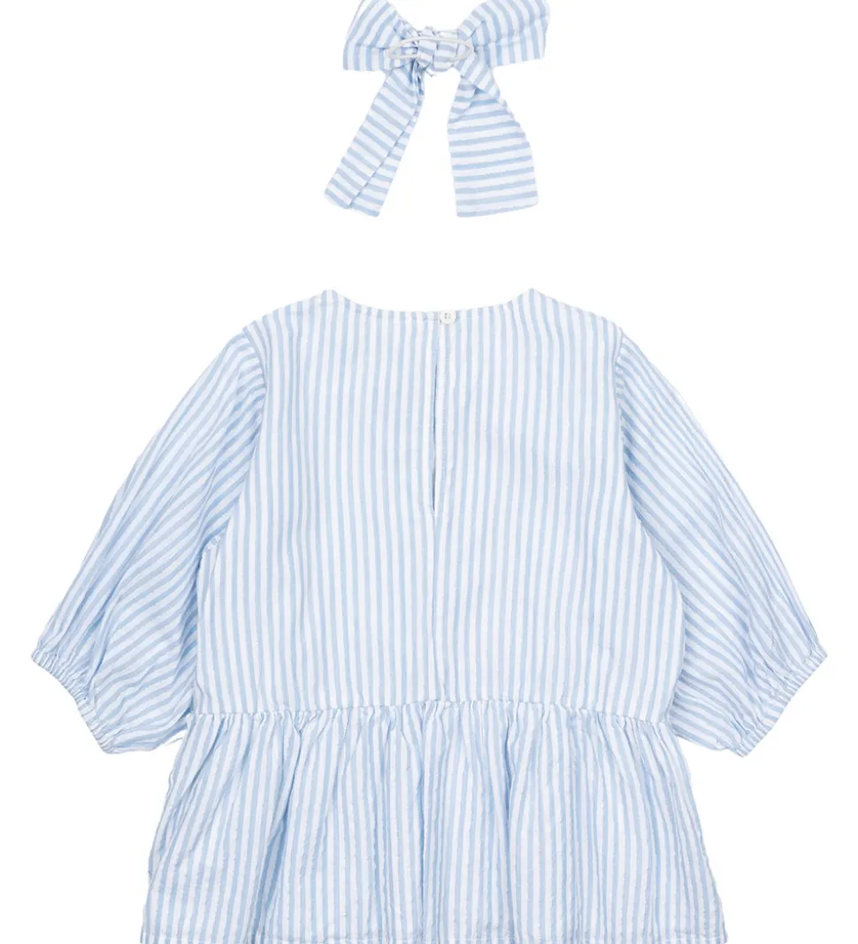 The New Top & Hårelastik - TnNalani - White Swan Striped