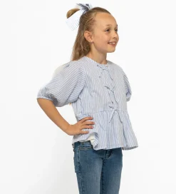 The New Top & Hårelastik - TnNalani - White Swan Striped