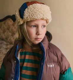 Tiny Cottons Dynejakke - Color Block - Mørkeblå