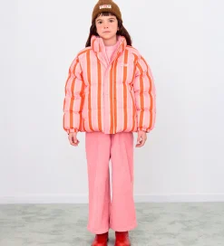 Tiny Cottons Dynejakke - Retro Stripes - Summer Red/Pink