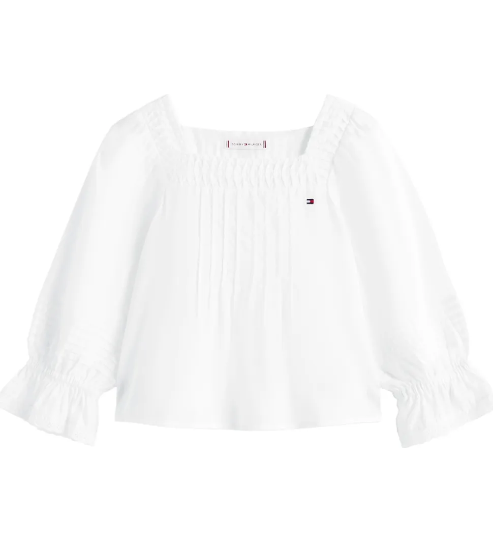 Tommy Hilfiger Bluse - Broderie Anglaise - White