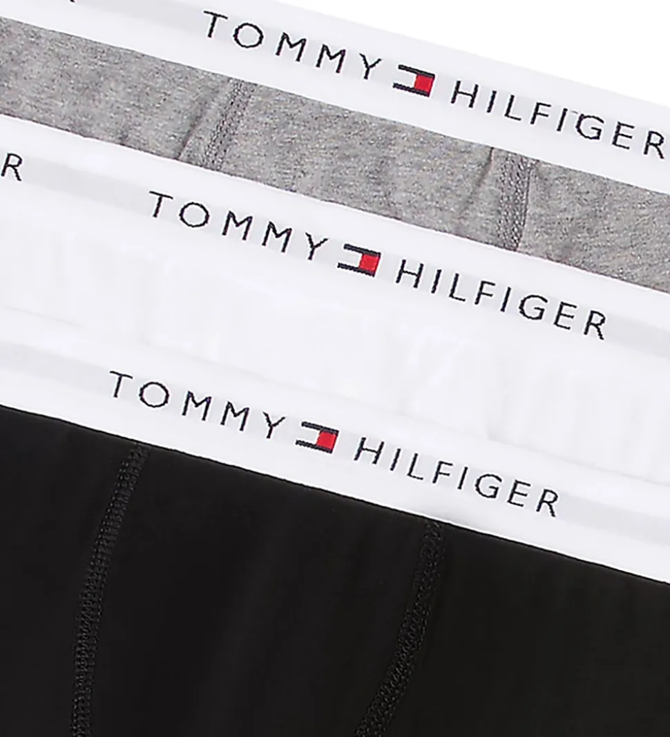 Tommy Hilfiger Boxershorts - 3-pak - Hvid/Sort/Gråmeleret