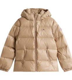 Tommy Hilfiger Dunjakke - Essential Down - Malted Milk