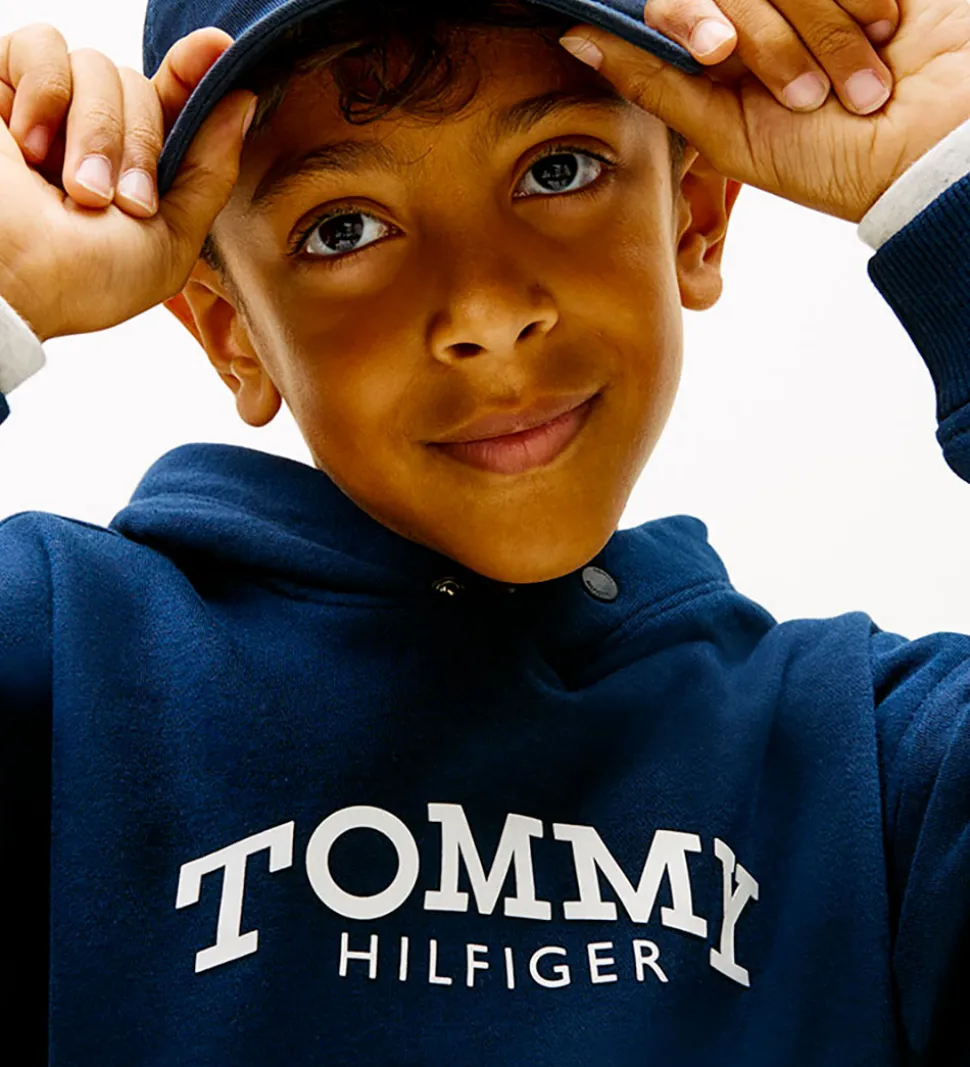 Tommy Hilfiger Hættetrøje - Monotype - Dark Night Navy
