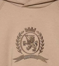 Tommy Hilfiger Hættetrøje - Tonal Chest - Malted Milk