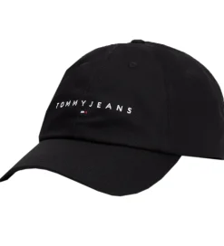 Tommy Hilfiger Kasket - Linear Logo - Sort