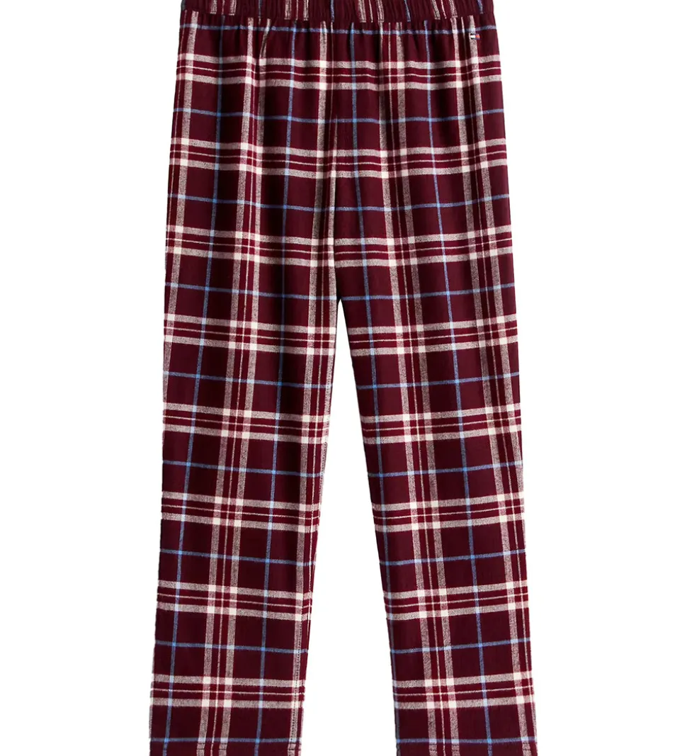 Tommy Hilfiger Nattøj - Straight - Tartan Reiker Burgundyred