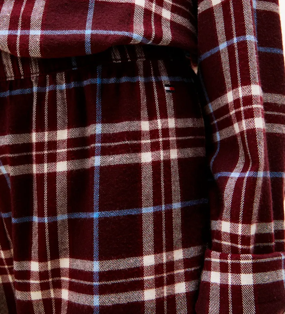 Tommy Hilfiger Nattøj - Straight - Tartan Reiker Burgundyred