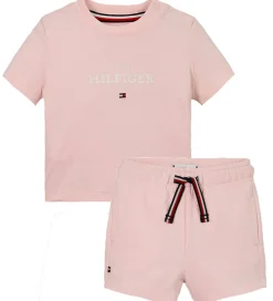 Tommy Hilfiger Shortssæt - Monotype - Precious Pink