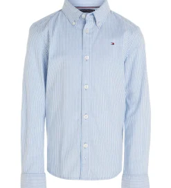 Tommy Hilfiger Skjorte - Flex Ithaca - Copenhagen Blue/White