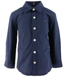 Tommy Hilfiger Skjorte - Solid Stretch - Organic - Twilight Navy