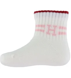 Tommy Hilfiger Strømper - 3-pak - Pink/Hvid