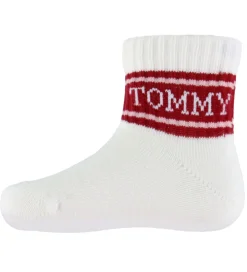 Tommy Hilfiger Strømper - 3-pak - Pink/Hvid